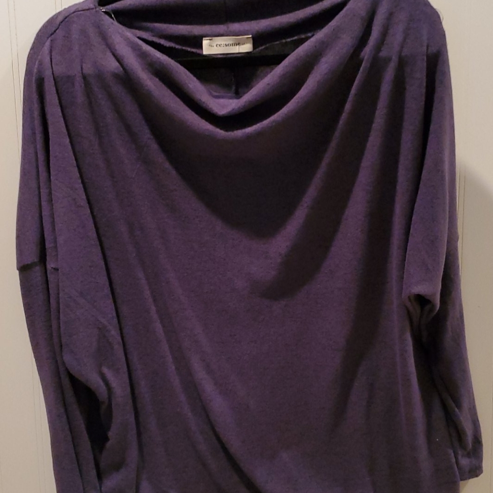 Ready for Fall Blouse in Denim - Picture 3 of 5